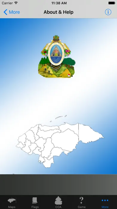Capturas de tela do Honduras Department Maps and Capitals