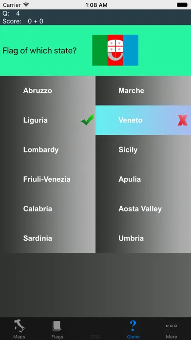 Zrzuty ekranu Italy Region Maps and Flags