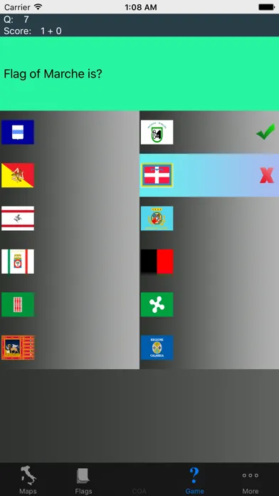 Zrzuty ekranu Italy Region Maps and Flags