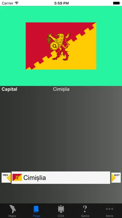 Moldova District Maps, Flags and Capitals应用截图