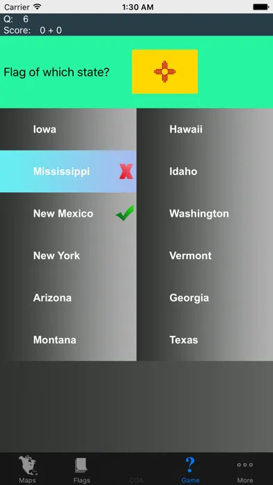 Capturas de tela do North America Country's States