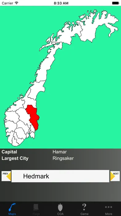 Скриншоты Norway County Maps and Capitals