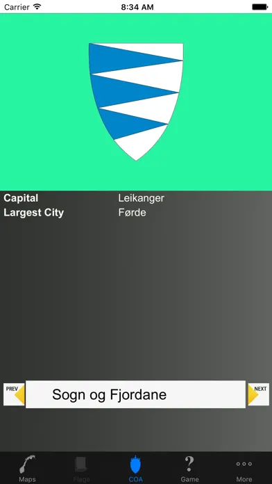 Скриншоты Norway County Maps and Capitals