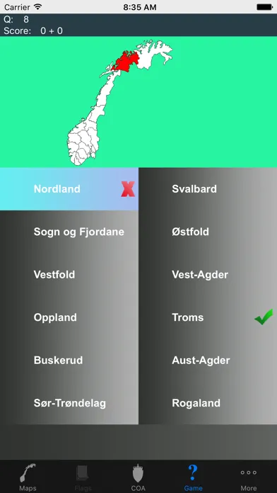 Скриншоты Norway County Maps and Capitals