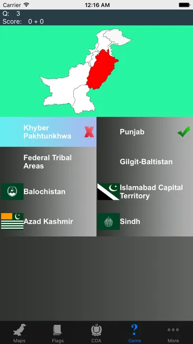 Pakistan State Maps Flags and Capitals Screenshots