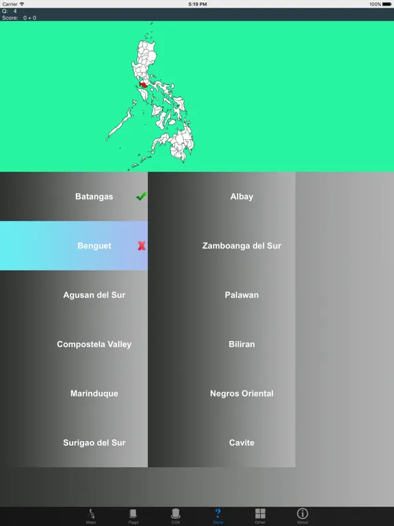 Скриншоты Philippines Province Maps and Capitals iPad 