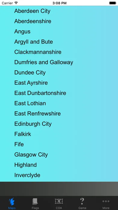 Scotland Council Maps and Capitals Ekran Görüntüleri