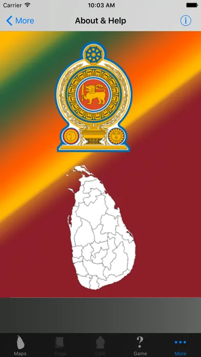Sri Lanka District Maps and Capitals应用截图