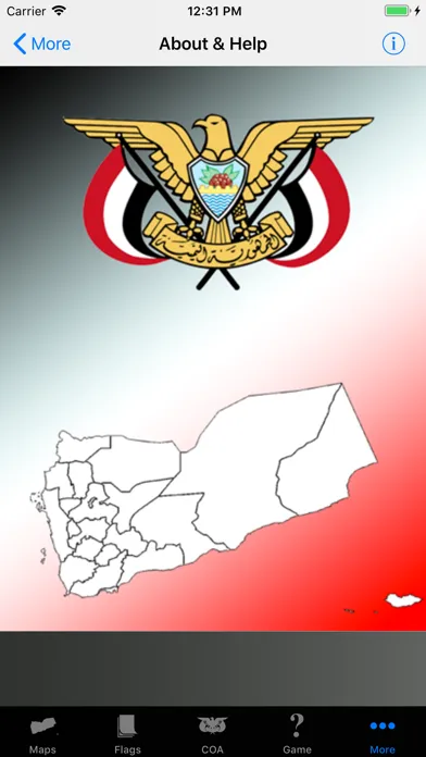 Yemen State Maps and Capitals Screenshots