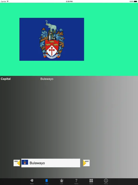 Captures d'écran de Zimbabwe Province Maps, Flags and Capitals iPad 