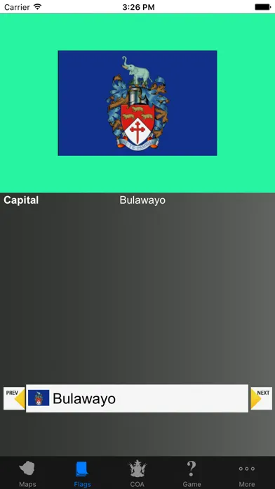 Captures d'écran de Zimbabwe Province Maps, Flags and Capitals