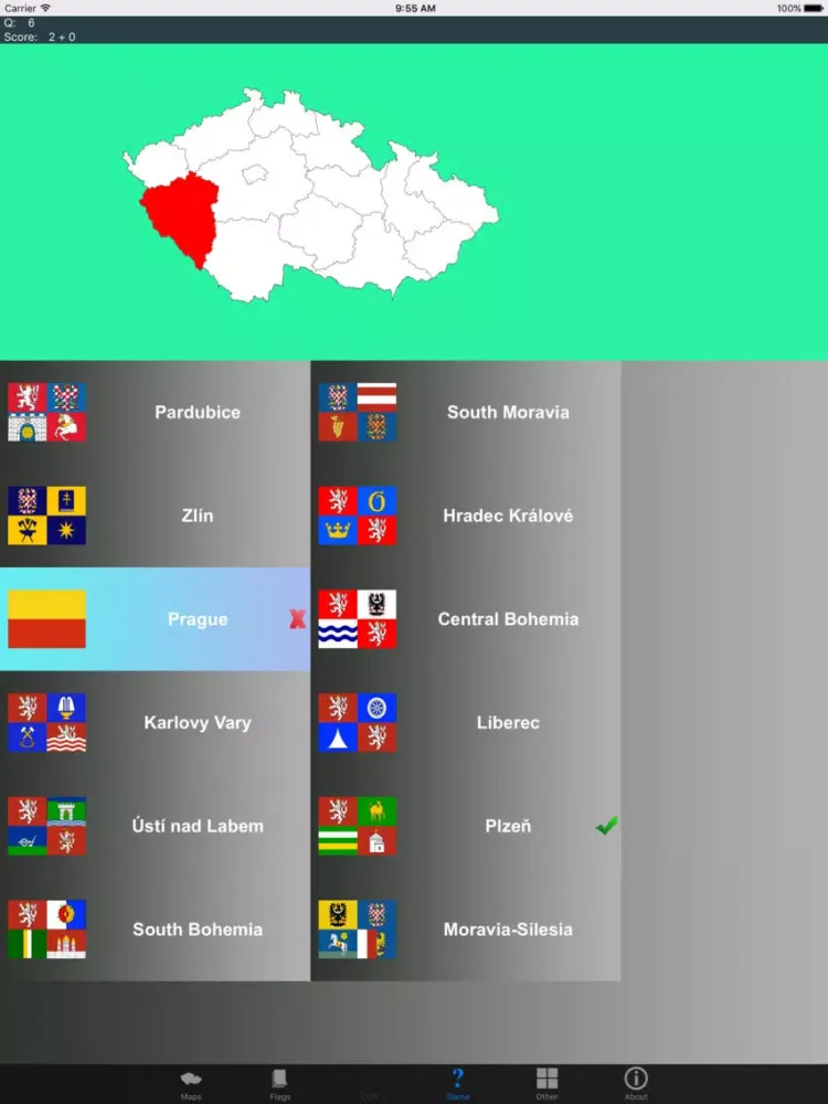 Скриншоты Czech State Maps, Flags and Info iPad 