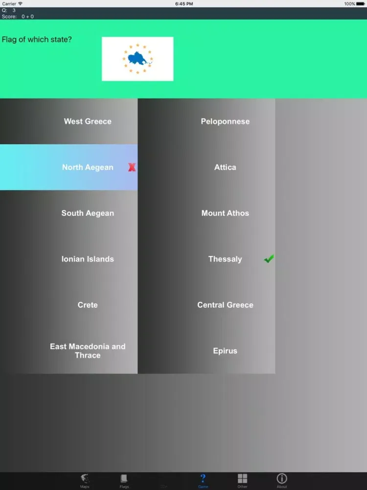 Capturas de pantalla de Greece State Maps and Flags iPad 