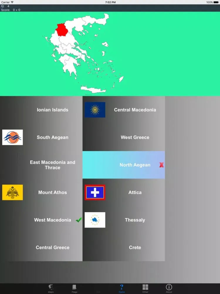 Capturas de pantalla de Greece State Maps and Flags iPad 