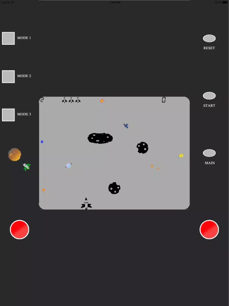 Ảnh chụp màn hình của Space Rock Dodger Retro iPad 