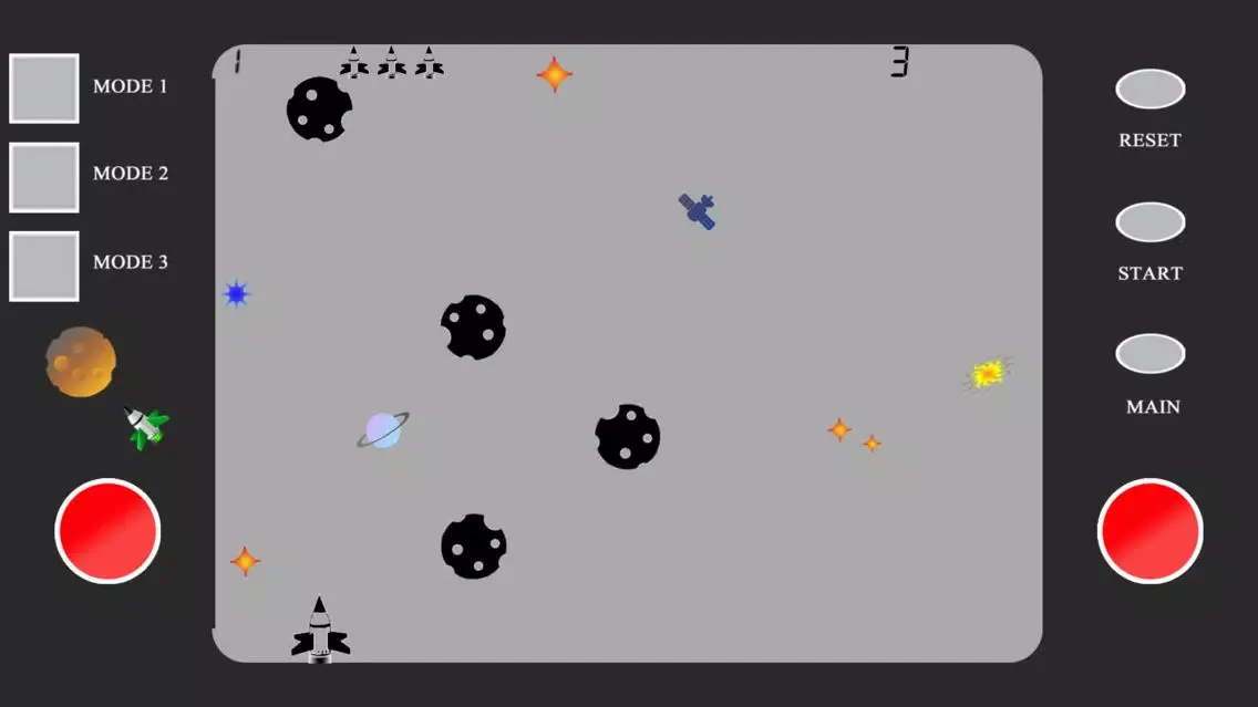Ảnh chụp màn hình của Space Rock Dodger Retro