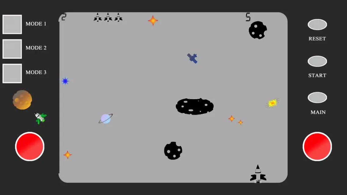 Ảnh chụp màn hình của Space Rock Dodger Retro