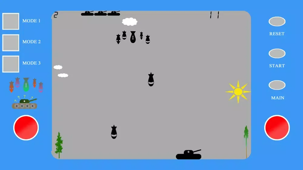 Tank and Bombs Retro スクリーンショット