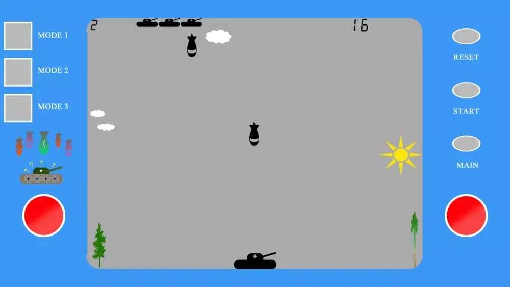 Tank and Bombs Retro スクリーンショット