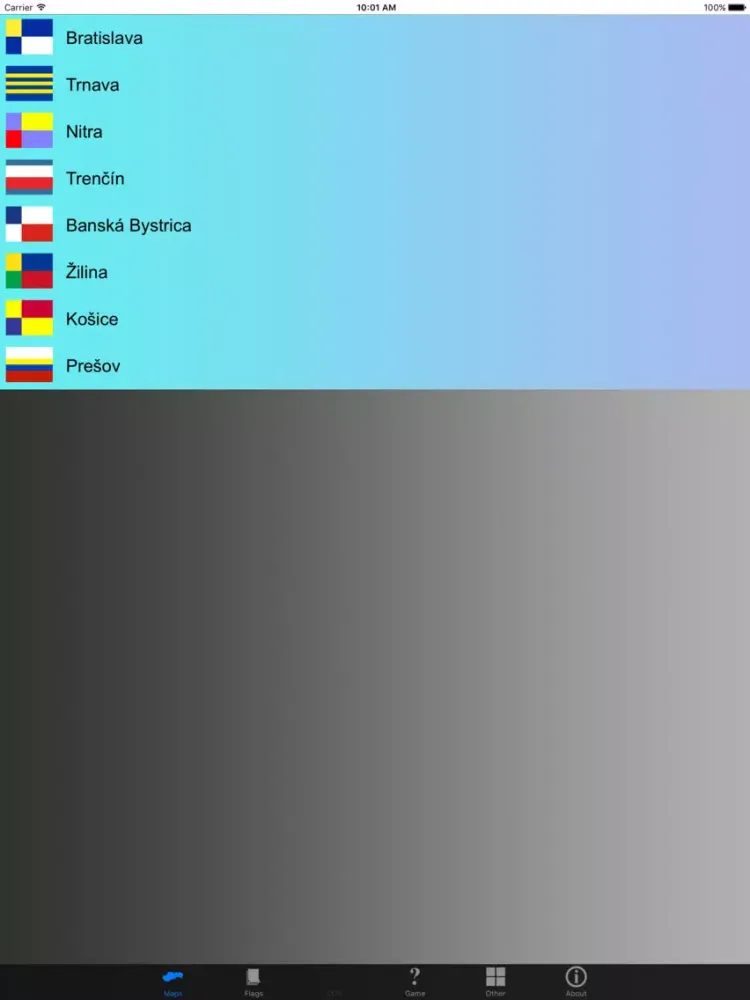 Slovakia State Maps, Flags and Info iPad  스크린샷