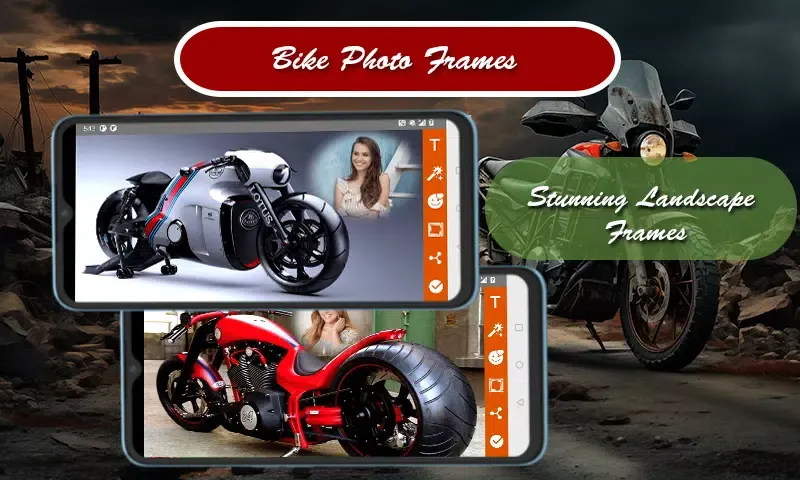Motor Bike Photo Frames スクリーンショット
