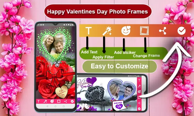 صور Happy Valentines Photo Frames