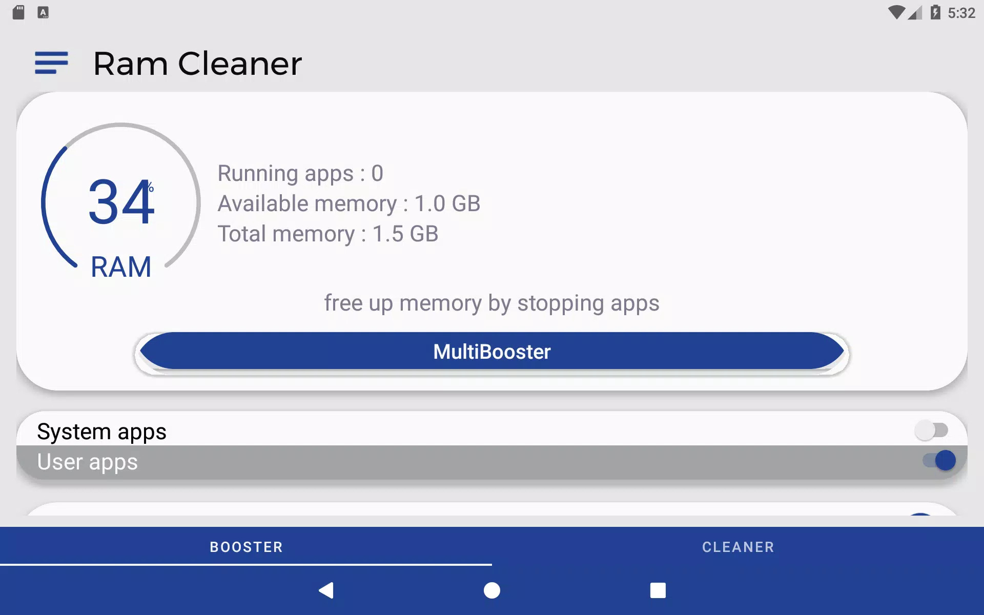 Ram Cleaner TV APK Android PGYER APKHUB