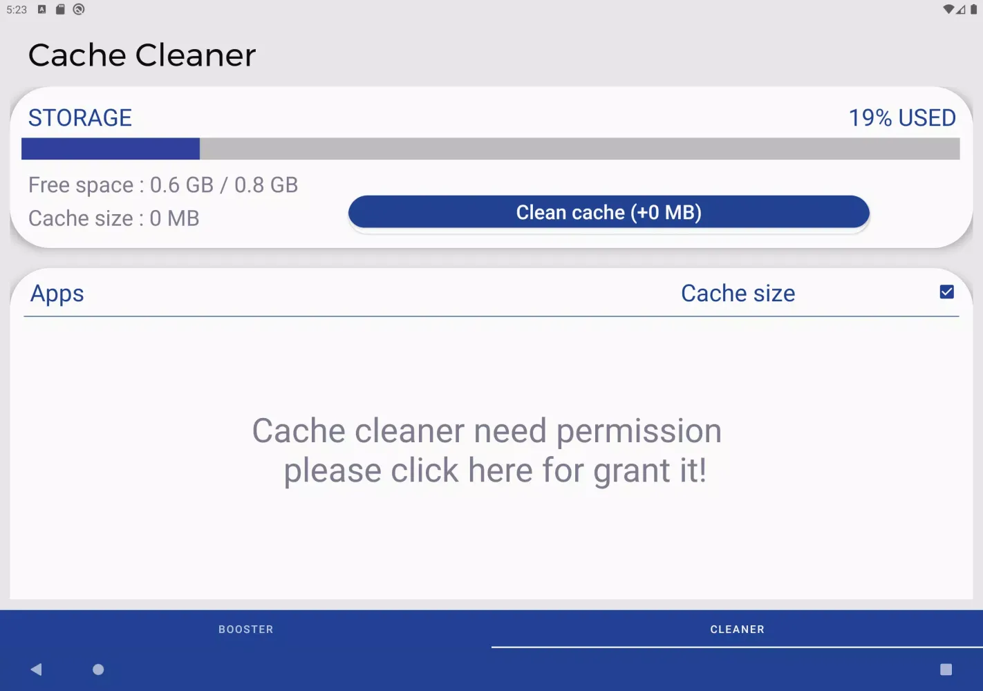 Ảnh chụp màn hình của Ram Cleaner TV
