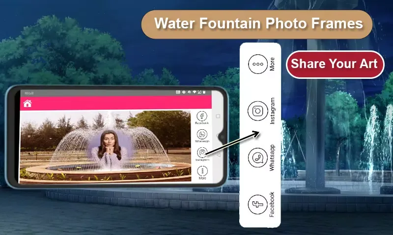 Water Fountain Photo Frames Screenshots