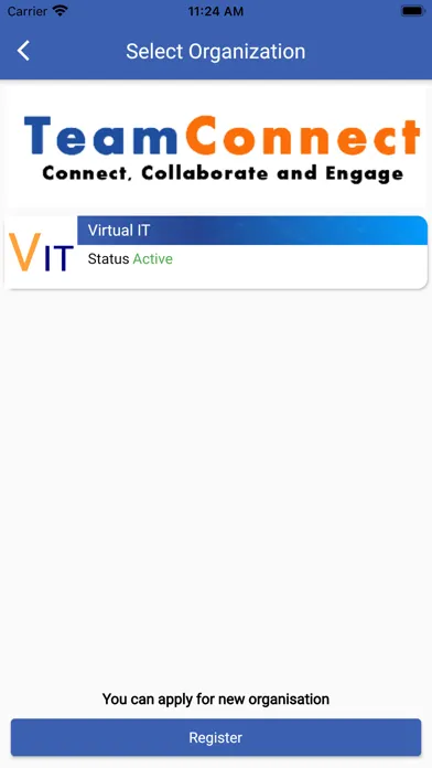 Ảnh chụp màn hình của TeamConnect App