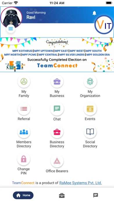 Ảnh chụp màn hình của TeamConnect App