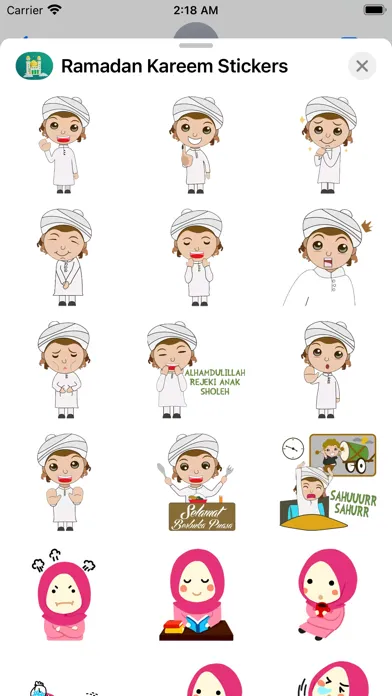Ramadan Kareem Stickers Pack 1 Ekran Görüntüleri