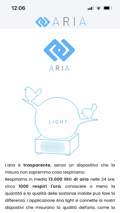 Tangkapan layar Aria Light