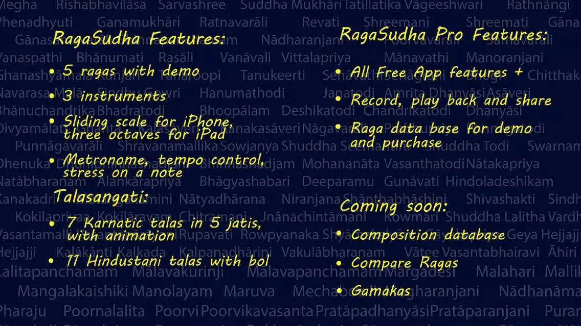 RagaSudha - "Indian raga music for all" Screenshots