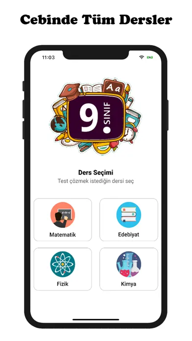 Captures d'écran de 9.Sınıf Tüm Dersler