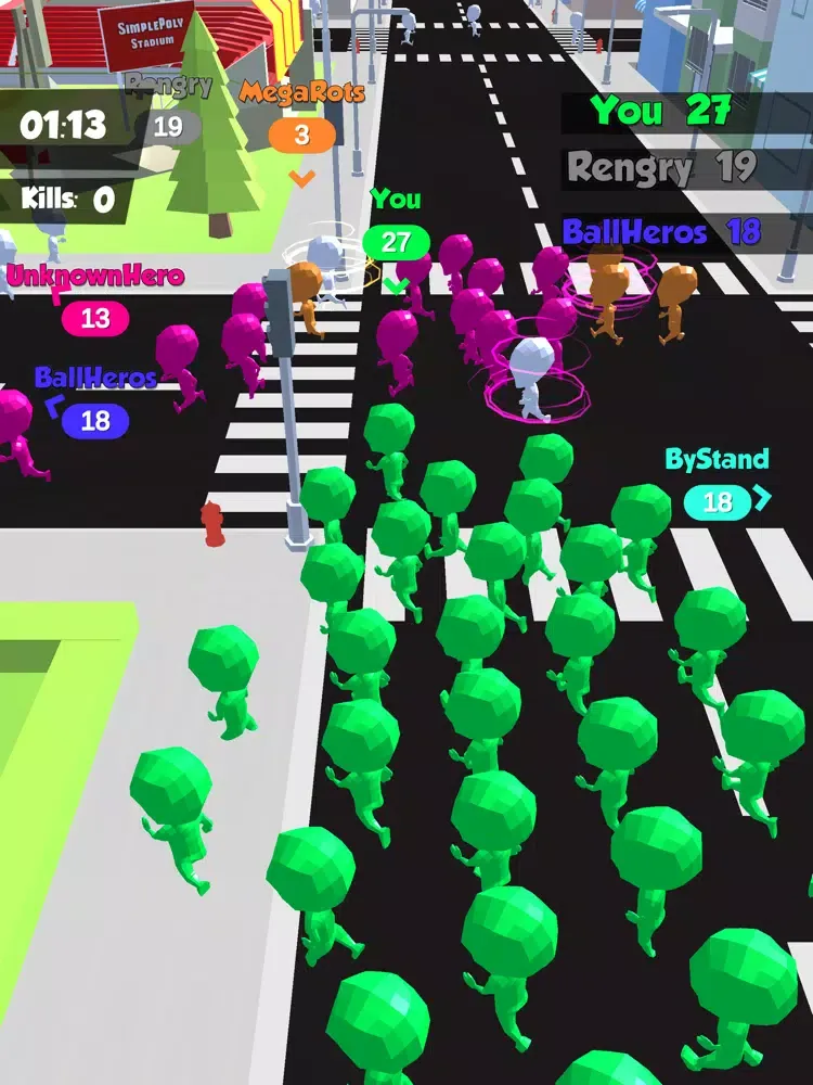 Capturas de pantalla de Crowded City Chase iPad 