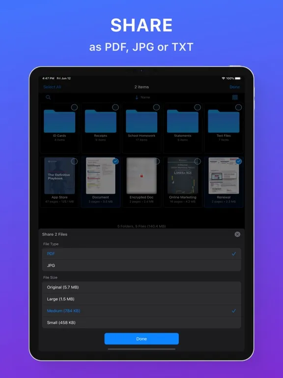 Zen Scanner App: Sign PDF, Doc iPad  スクリーンショット
