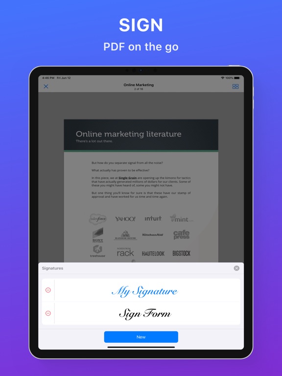Zen Scanner App: Sign PDF, Doc iPad  Screenshots