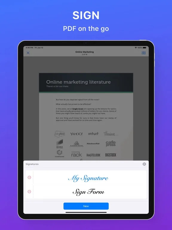 Zen Scanner App: Sign PDF, Doc iPad  スクリーンショット