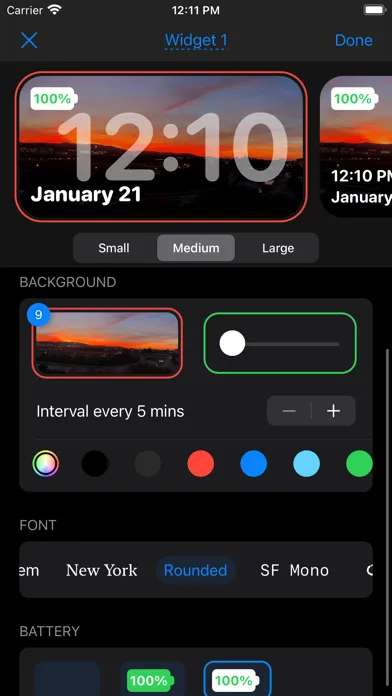 Captures d'écran de Widgetify: Home Screen Widgets