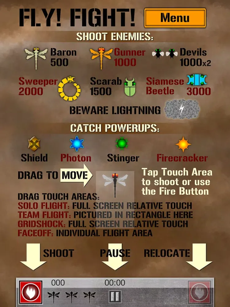 Capturas de tela do Dragonfly Fleet iPad 