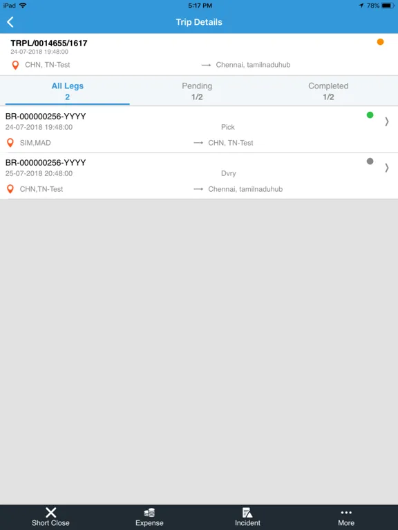 Screenshot di Driver Trip Log iPad 