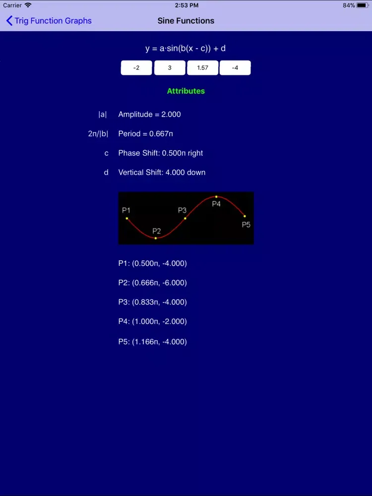 Capturas de pantalla de Trig Pro iPad 