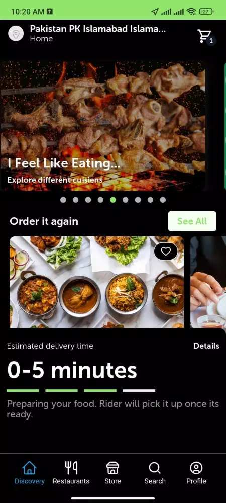 yalla delivery app Screenshots