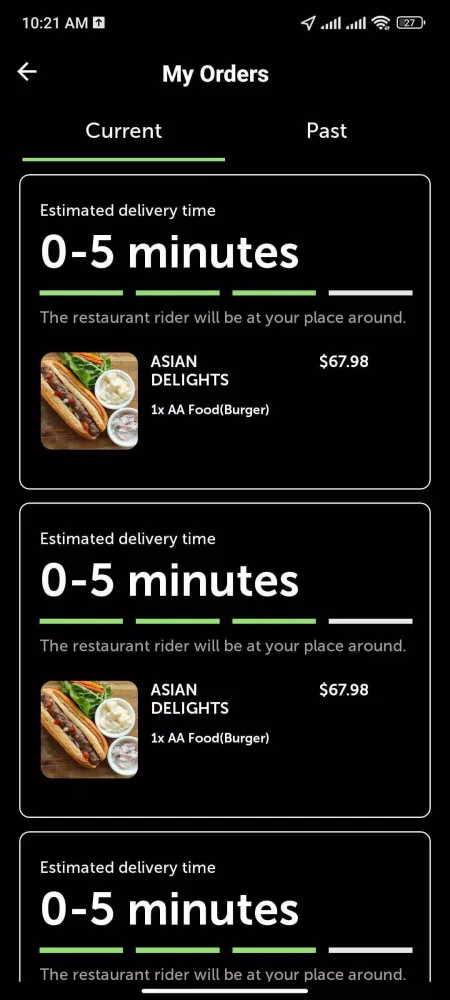 yalla delivery app Screenshots