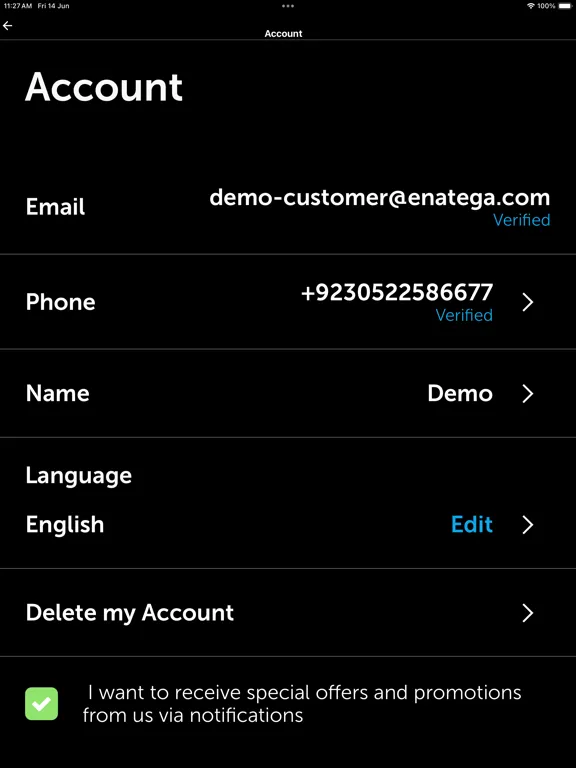 ภาพหน้าจอของ yalla delivery app iPad 