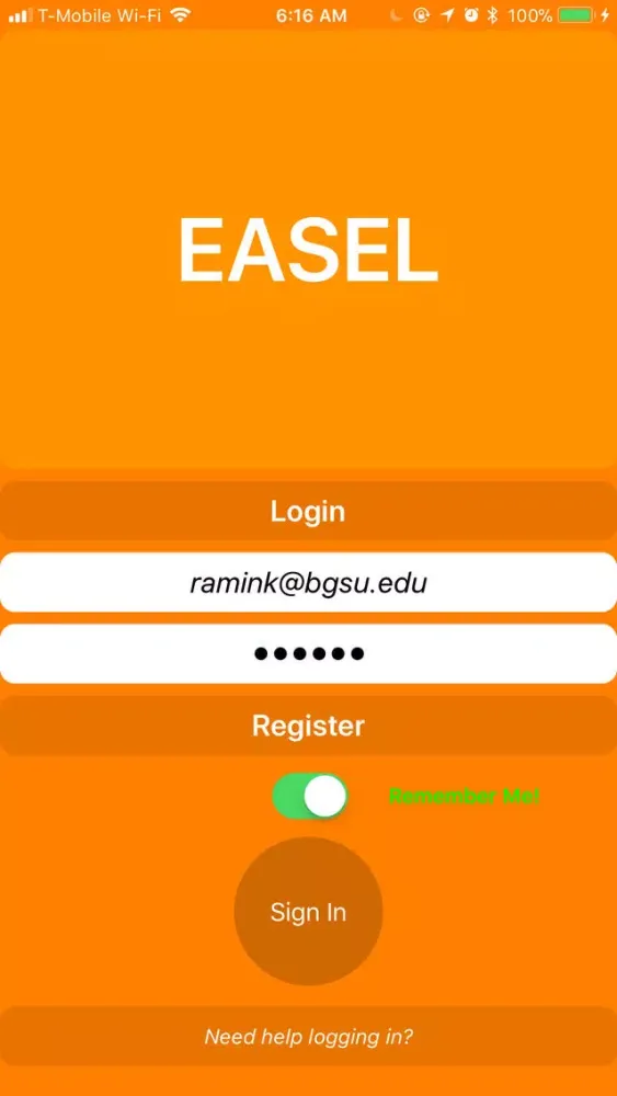 Zrzuty ekranu EASEL - Experiential Education