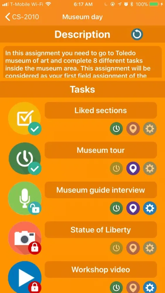 Zrzuty ekranu EASEL - Experiential Education