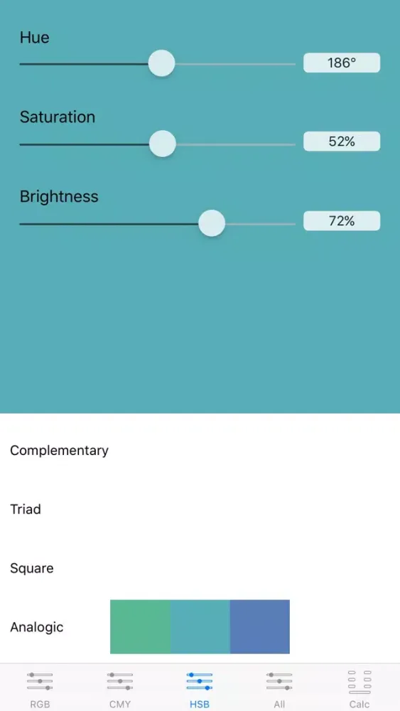 Tangkapan layar Color Builder