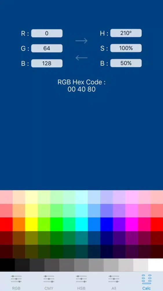 Tangkapan layar Color Builder